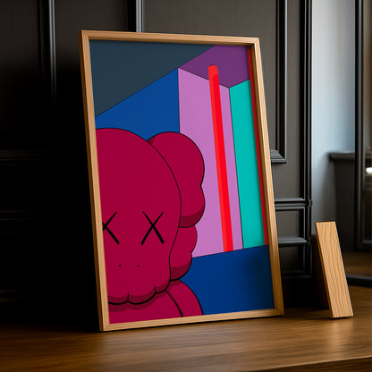 Poster Kaws illustration