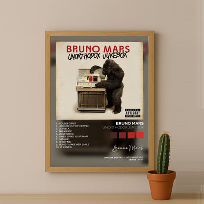 Poster Bruno Mars - Album Unorthodox Jukebox