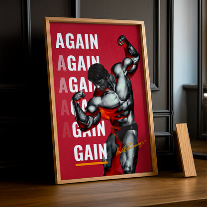 Poster Photo Musculation - Again Arnold