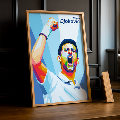 Poster Photo Tennis - Novak Djokovic Illustration