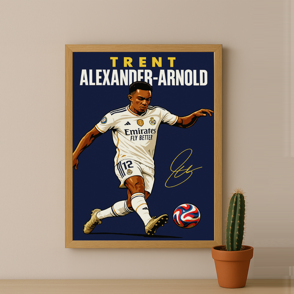 Cadre Photo Trent Alexander-Arnold Real Madrid – Affiche HD Encadrée Papier Premium