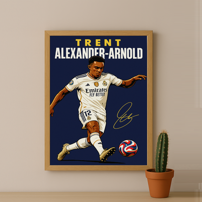 Cadre Photo Trent Alexander-Arnold Real Madrid – Affiche HD Encadrée Papier Premium