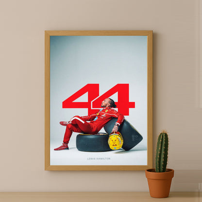 Poster encadrée Formule 1 - Lewis Hamilton 44