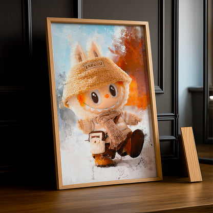 Poster Labubu - Beige