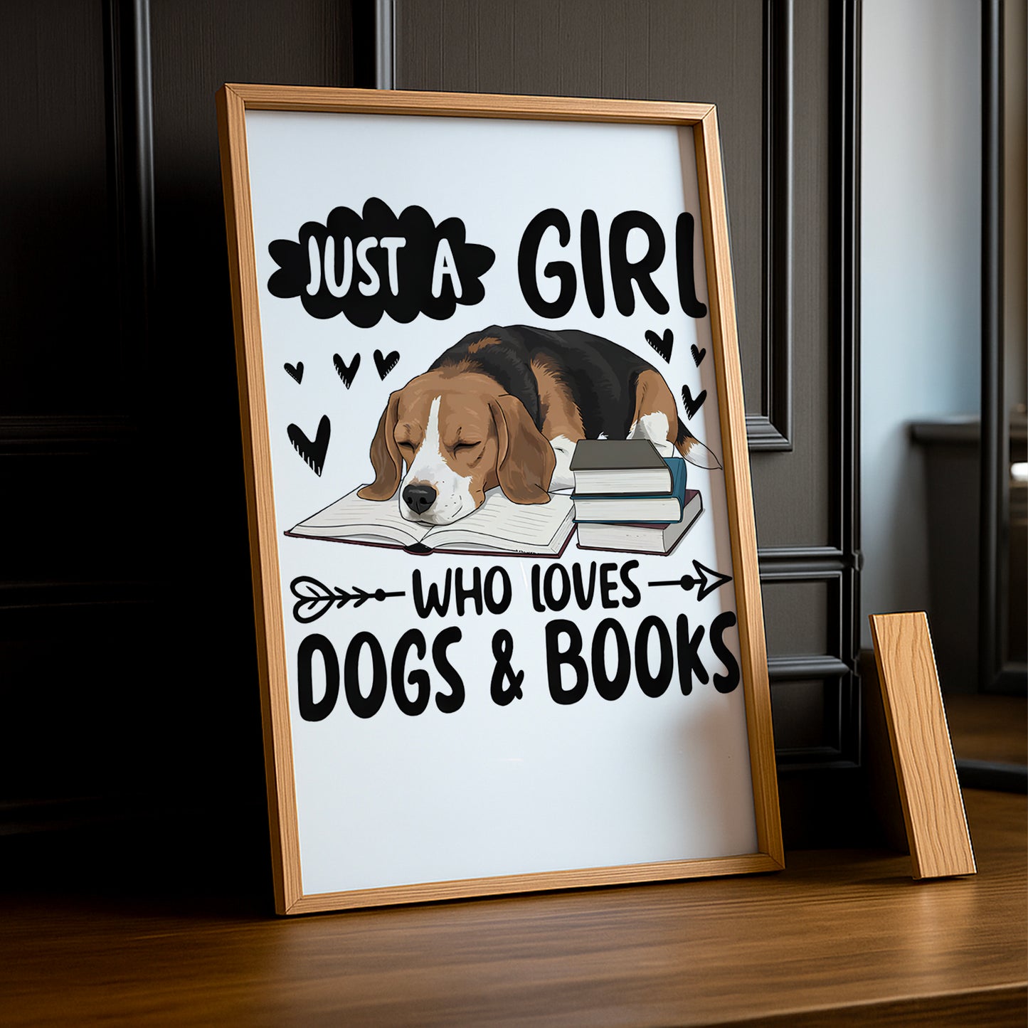 Just a Girl Who Loves Dogs & Books - Poster