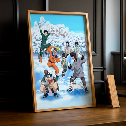 Cadre Photo Naruto - Snowball Fight