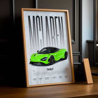 Cadre photo McLaren 765 LT