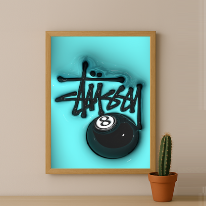 Cadre photo Stüssy - 3D Blue