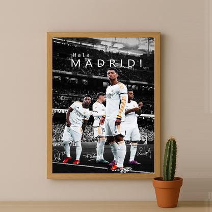 Cadre Photo Real Madrid Hala Madrid – Affiche HD Encadrée Papier Premium