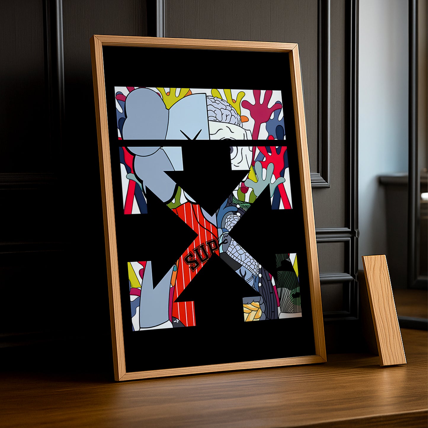 Cadre photo Off-White x Kaws