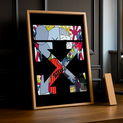 Cadre photo Off-White x Kaws