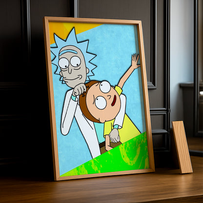 Cadre photo de Rick et Morty