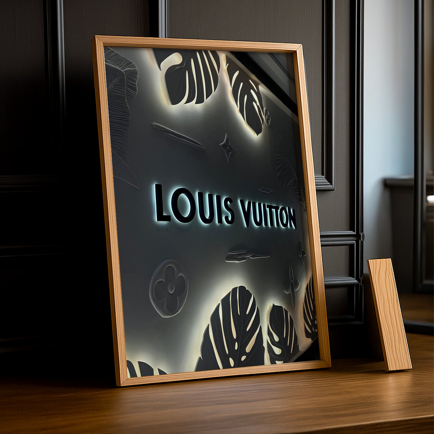 Cadre photo Louis Vuitton - Logo Lumineux