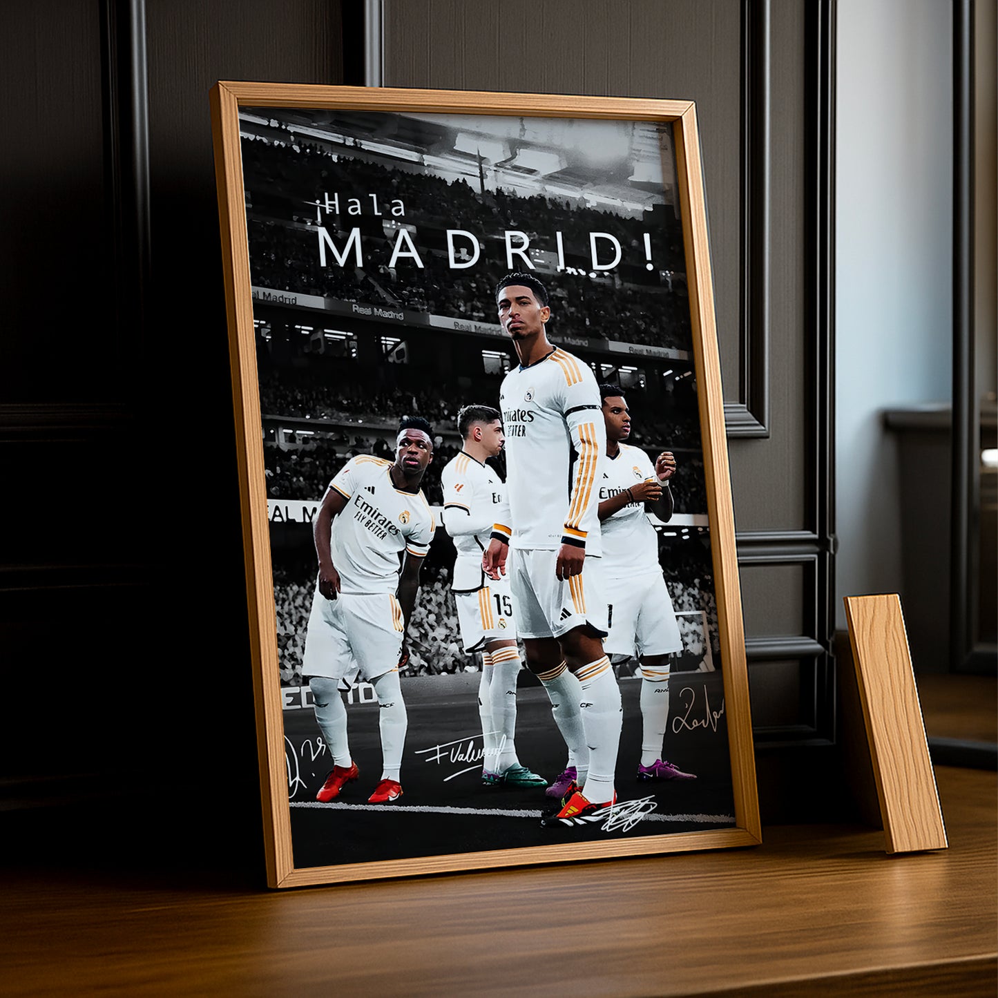 Cadre Photo Real Madrid Hala Madrid – Affiche HD Encadrée Papier Premium