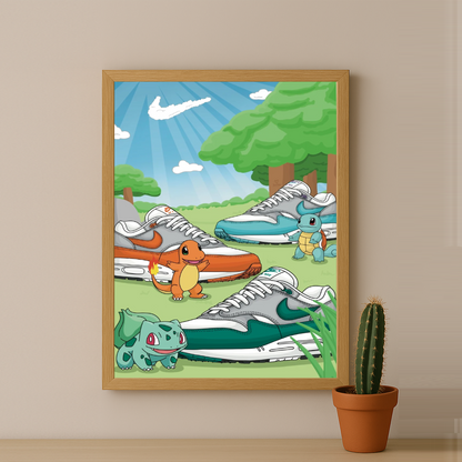 Poster Nike Sneakers x Pokémon