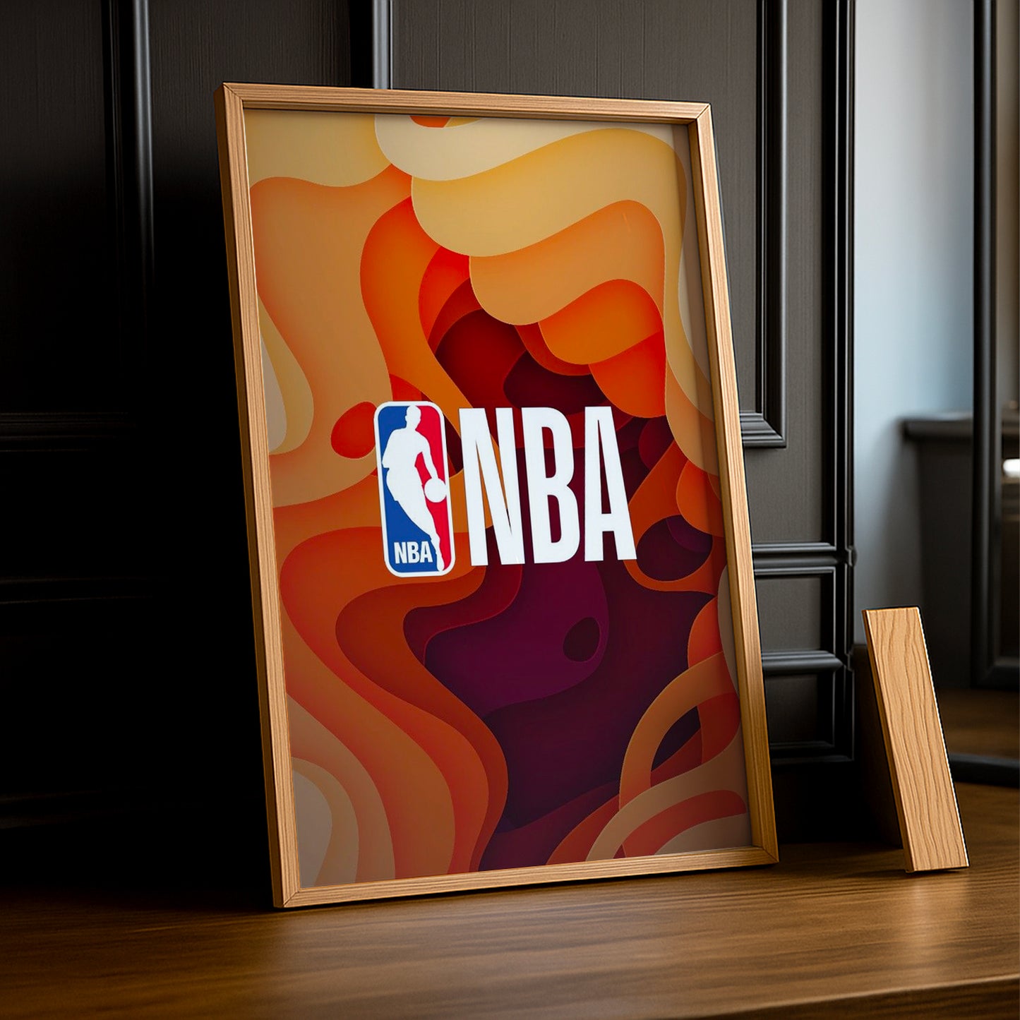 Cadre photo NBA - Logo Orange