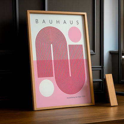 Cadre photo Bauhaus rose