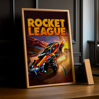 Cadre Photo Rocket League - Orange