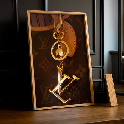 Cadre photo Louis Vuitton - Dorée LV