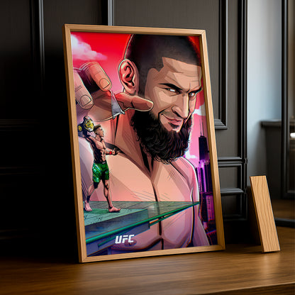 Cadre photo UFC - Khamzat Chimaev Illustration