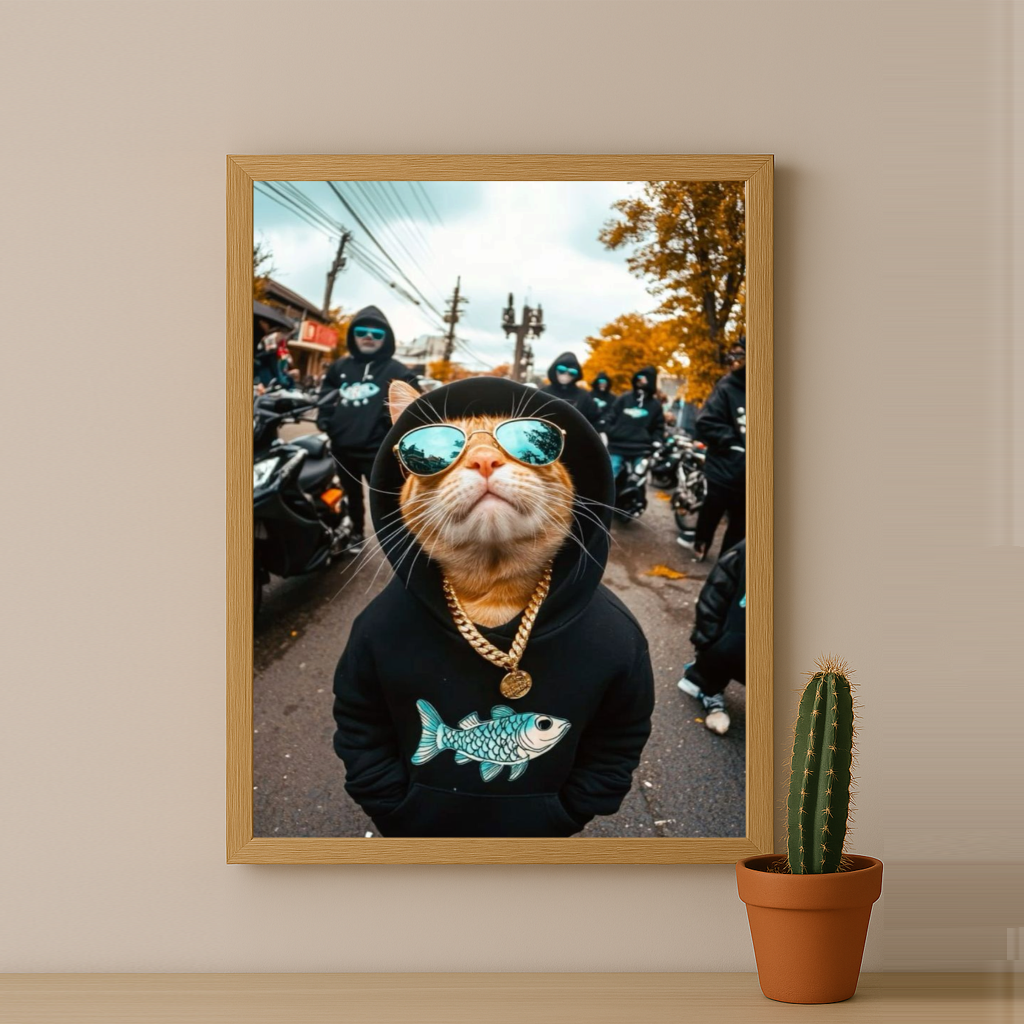 Cadre photo Chat Chill