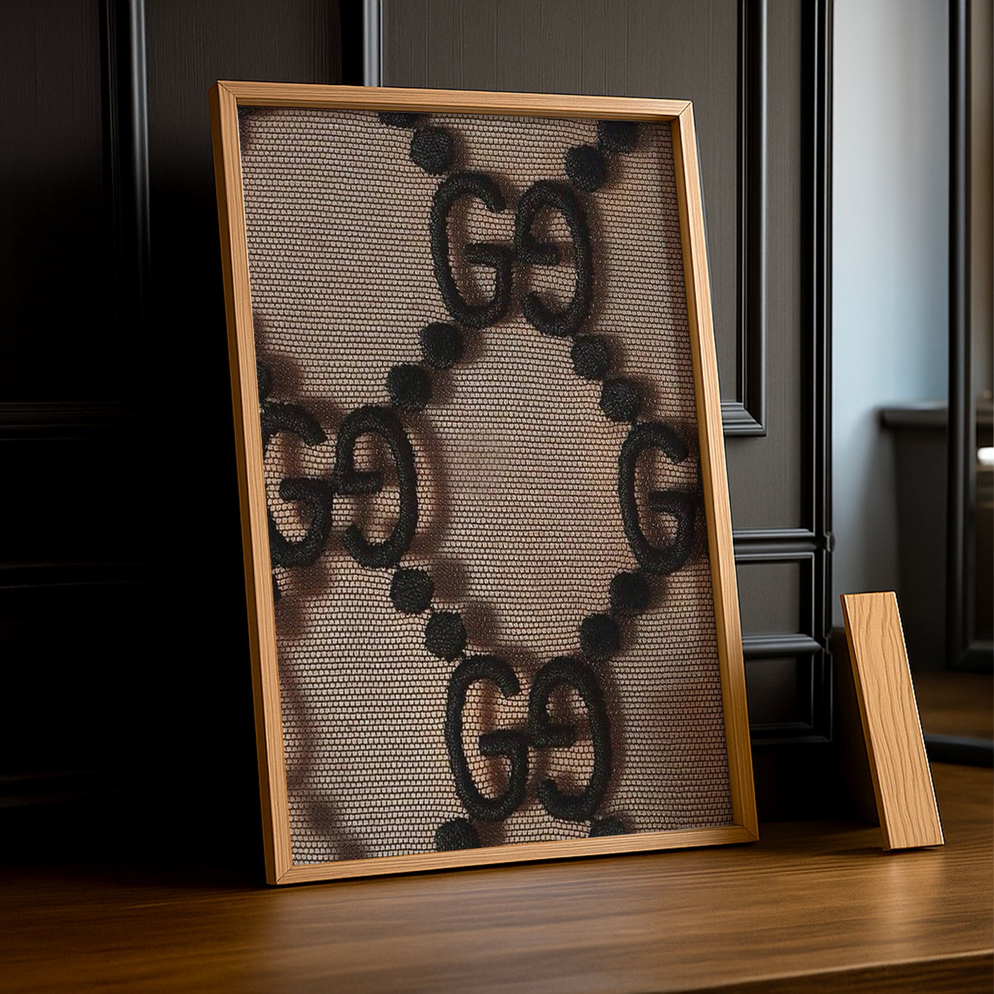 Cadre Photo Gucci - Monogramme noir & beige