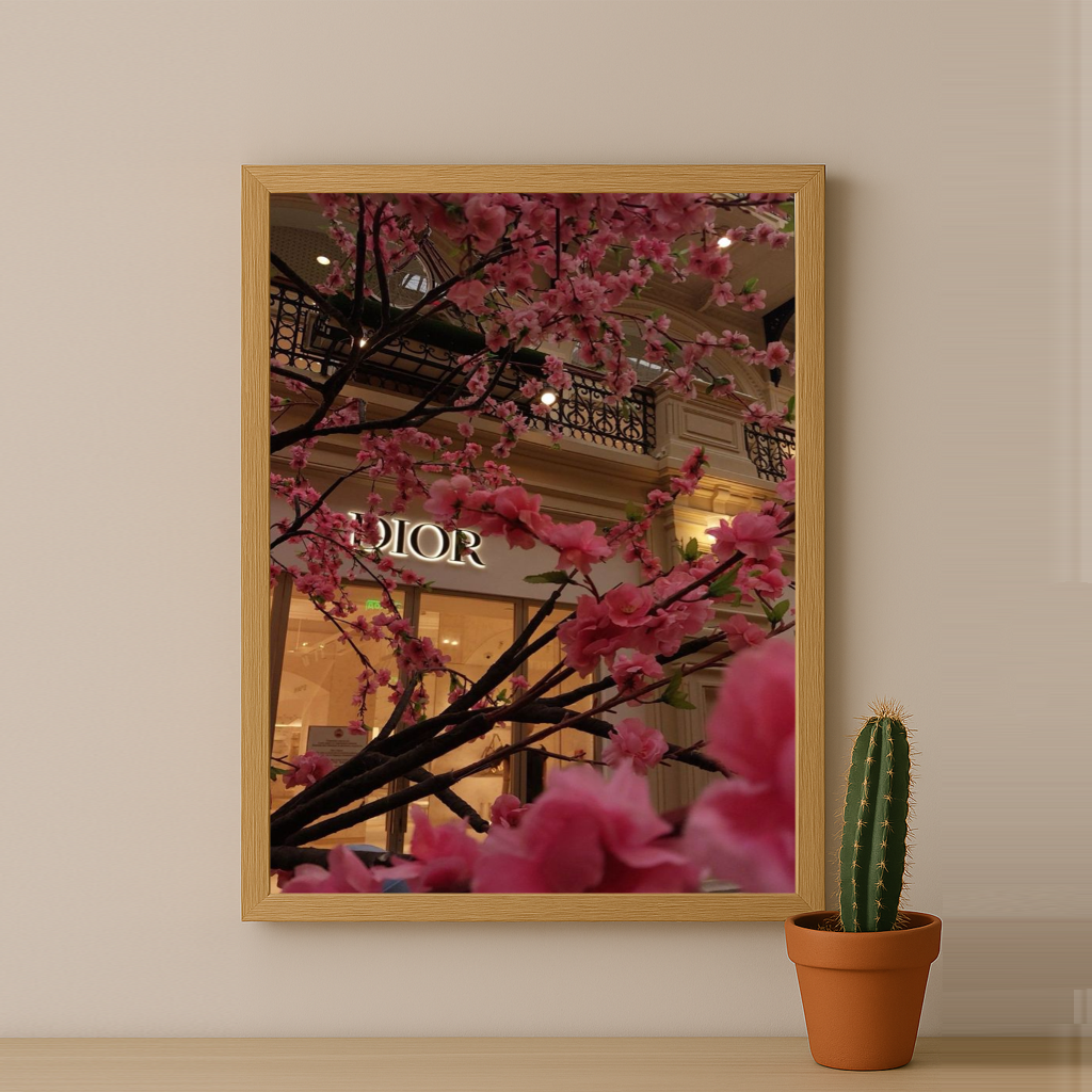 Cadre photo Dior Aethestic Pink Rose