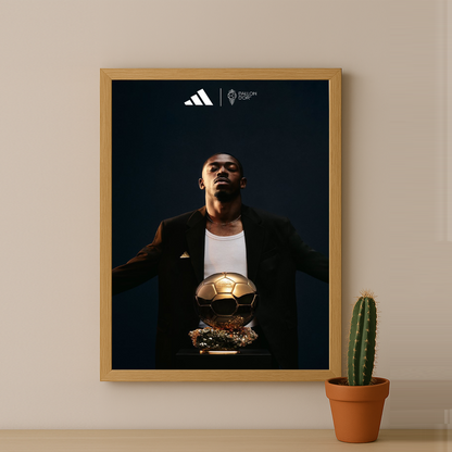 Cadre photo Ballon d'Or Ousmane Dembélé
