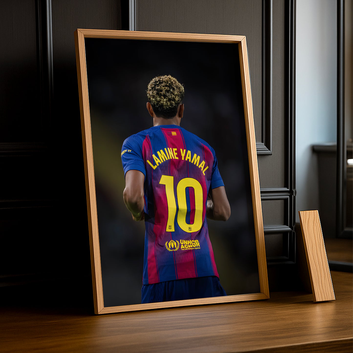 Poster encadrée FC Barcelone - Lamine Yamal 10