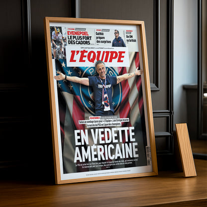 Cadre photo L'Equipe Paris Saint-Germain journal