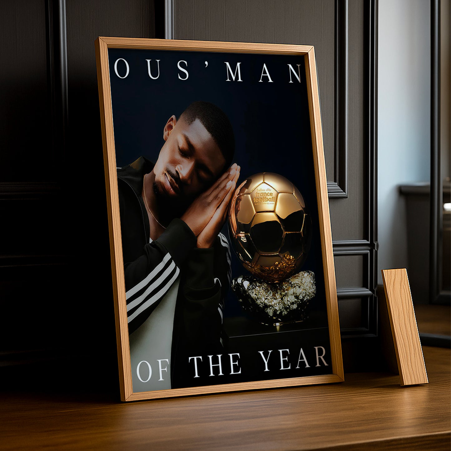 Cadre photo Ousmane Dembélé Ballon d'Or x Adidas