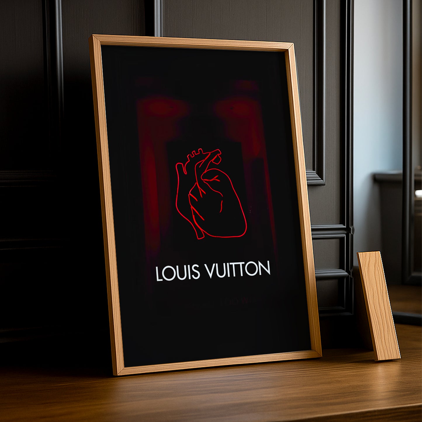 Cadre photo Louis Vuitton - Cœur