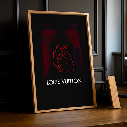 Cadre photo Louis Vuitton - Cœur