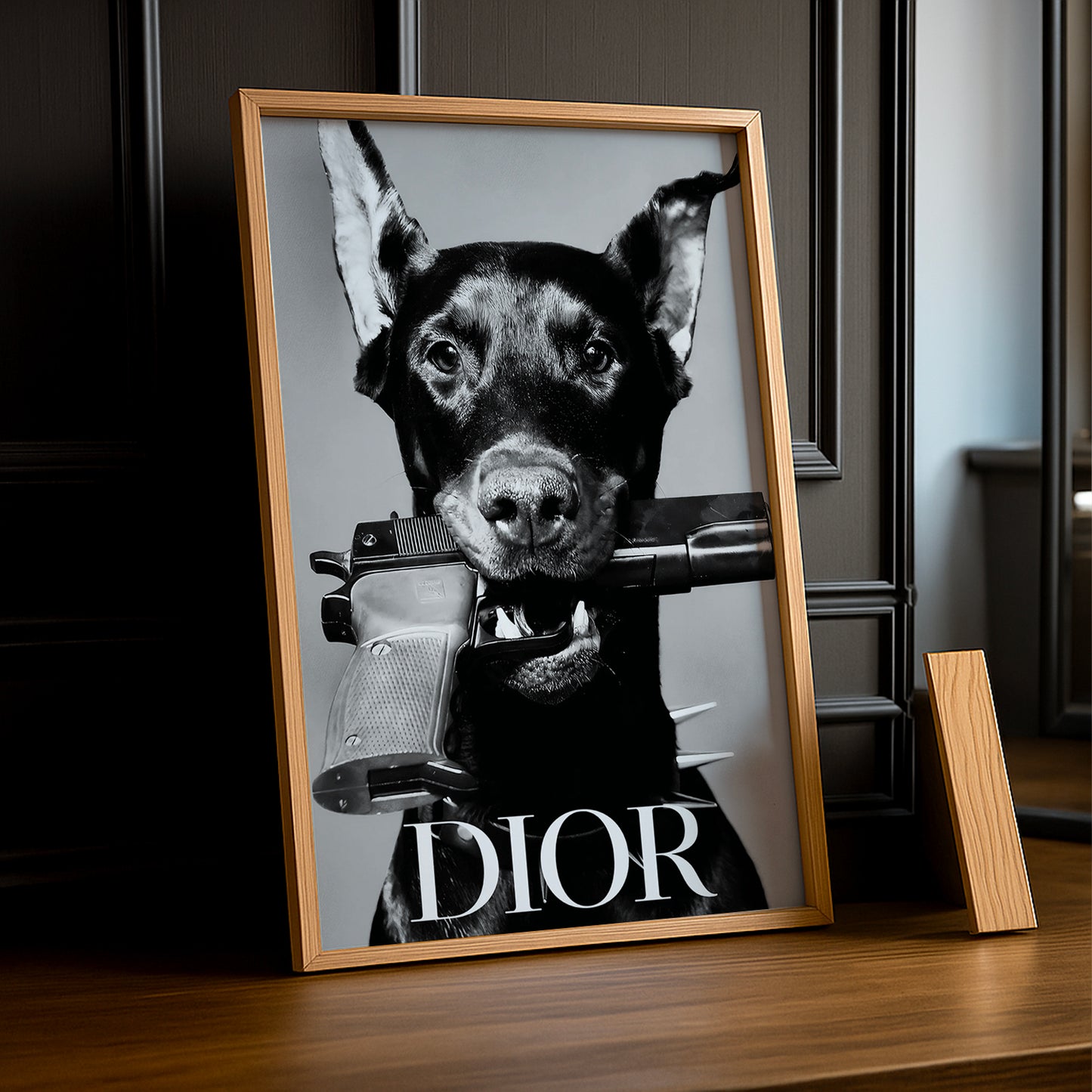 Cadre photo Chien Dior