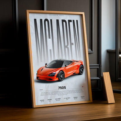Cadre photo McLaren 750s