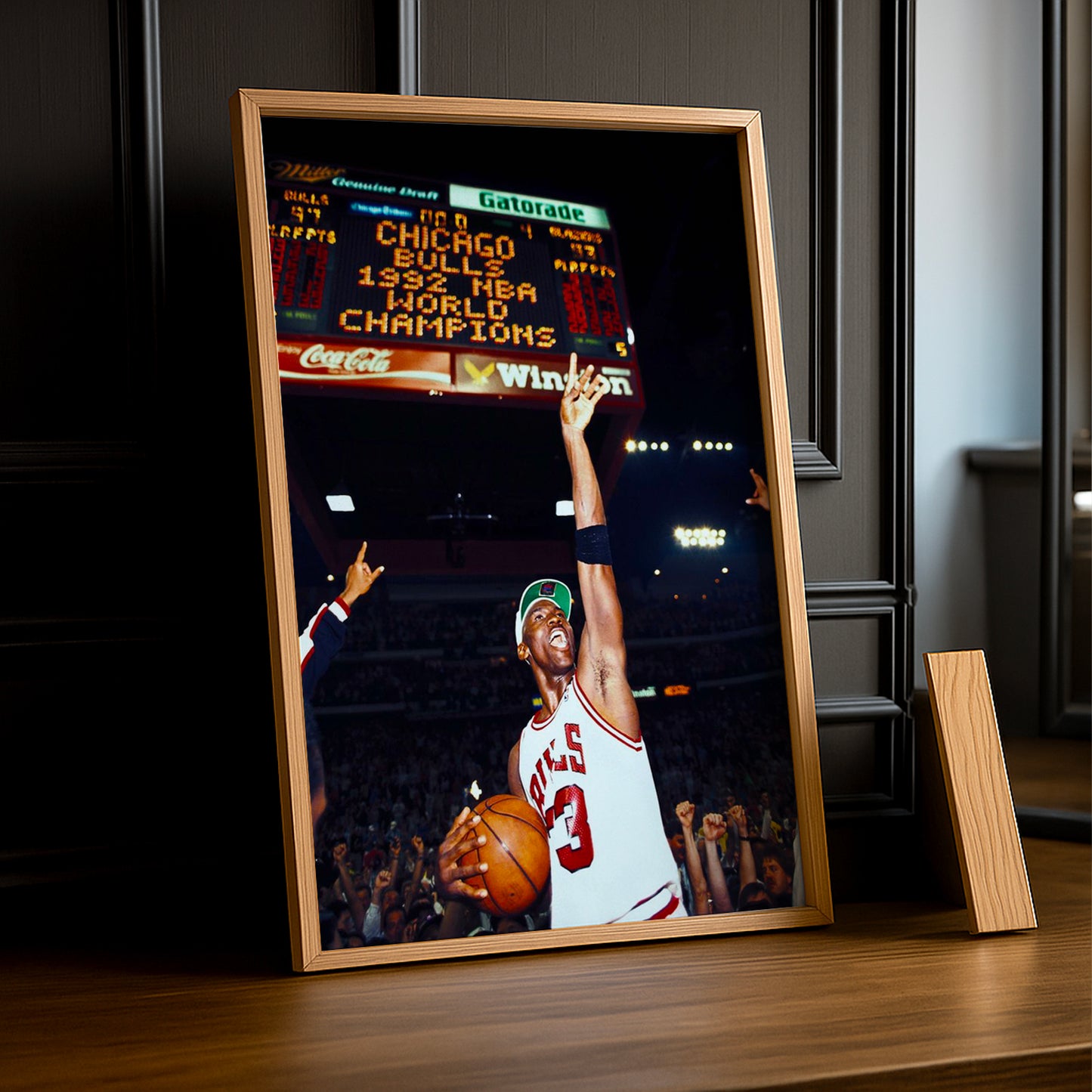 Cadre photo NBA - Michael Jordan World Champions