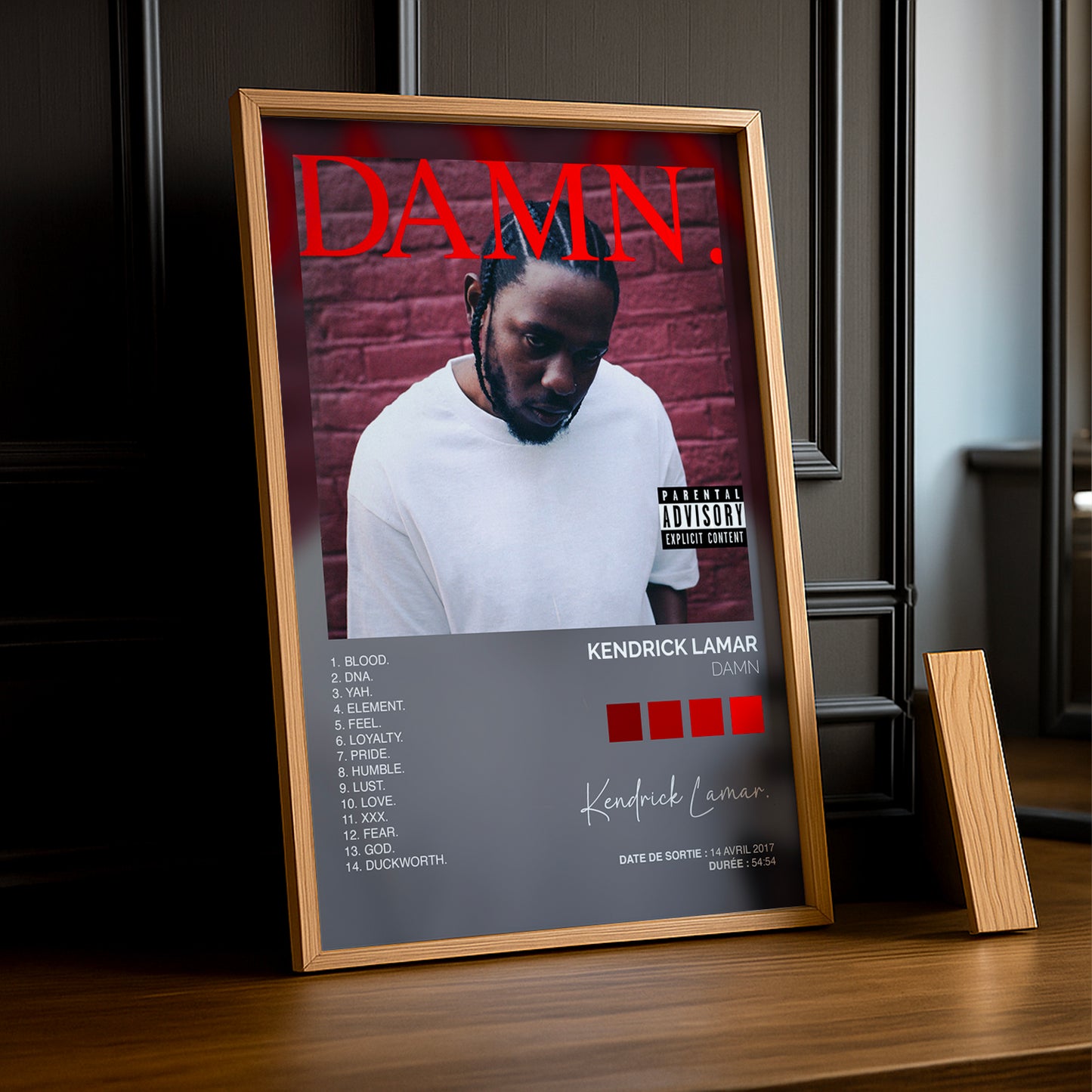Poster Kendrick Lamar - Album Damn