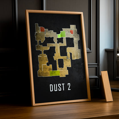 Cadre Photo Counter Strike - Map Dust 2