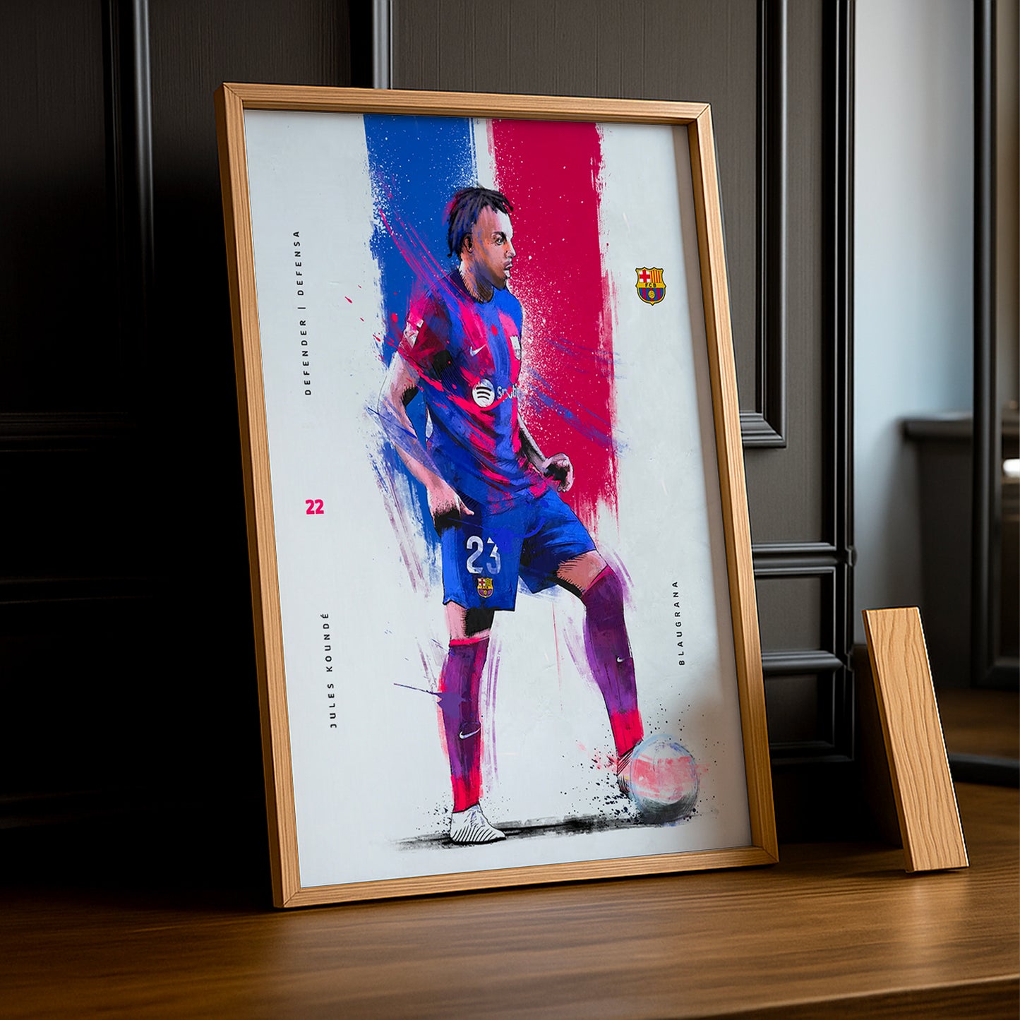 Cadre Photo FC Barcelone - Jules Koundé