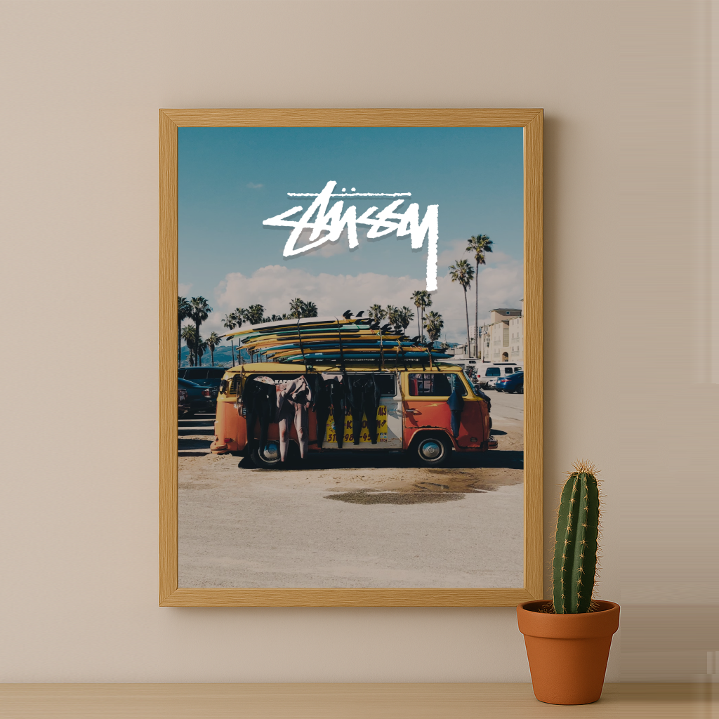 Cadre photo Stüssy - Van Surf