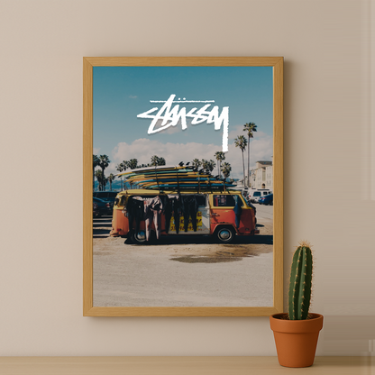 Cadre photo Stüssy - Van Surf