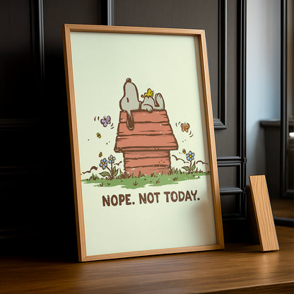 Cadre Photo Chien - Nope not today