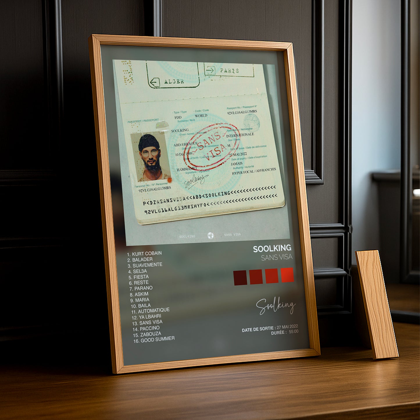 Cadre photo Album - Sans visa de Soolking