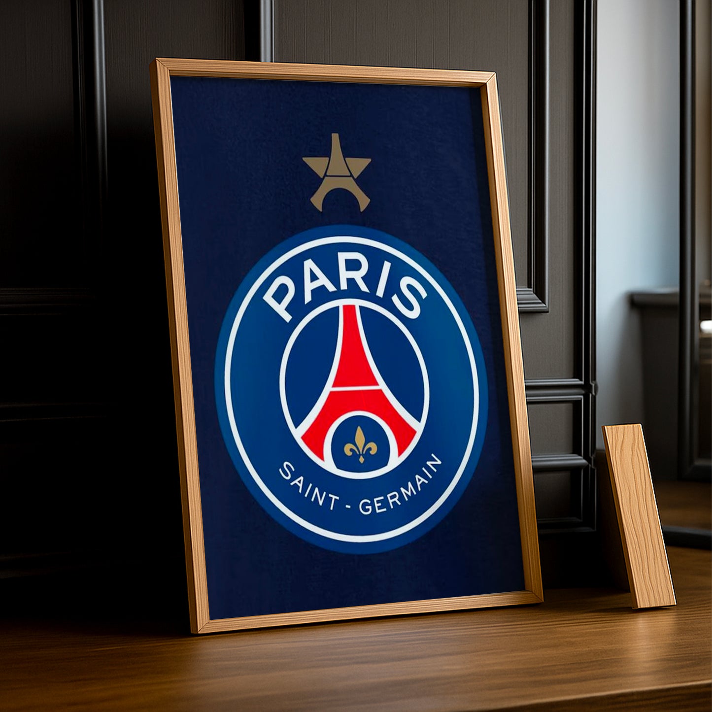 Cadre photo Paris Saint-Germain logo étoilée