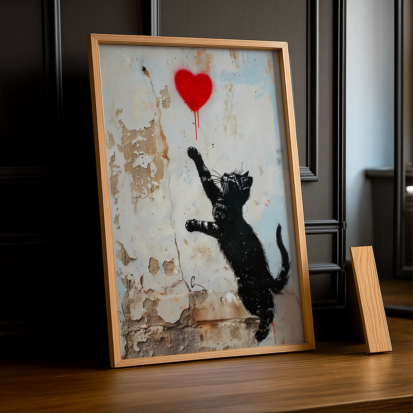 Cadre Photo Chat - Banksy