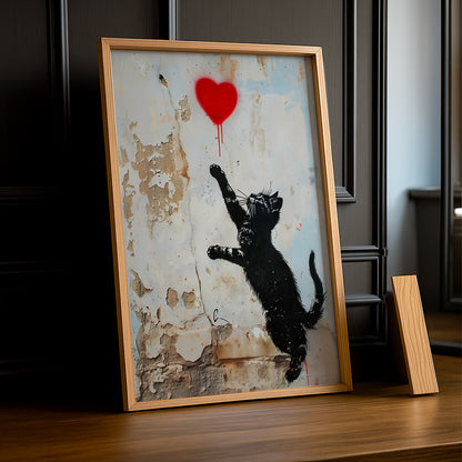 Cadre Photo Chat - Banksy