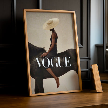 Poster Photo Vogue - Cheval