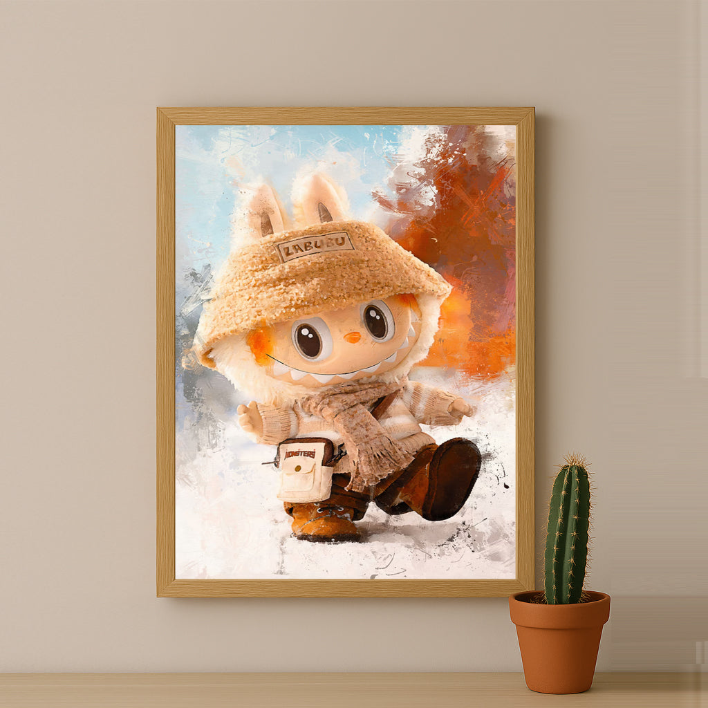 Poster Labubu - Beige