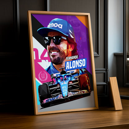 Cadre photo Fernando Alonso Formula 1