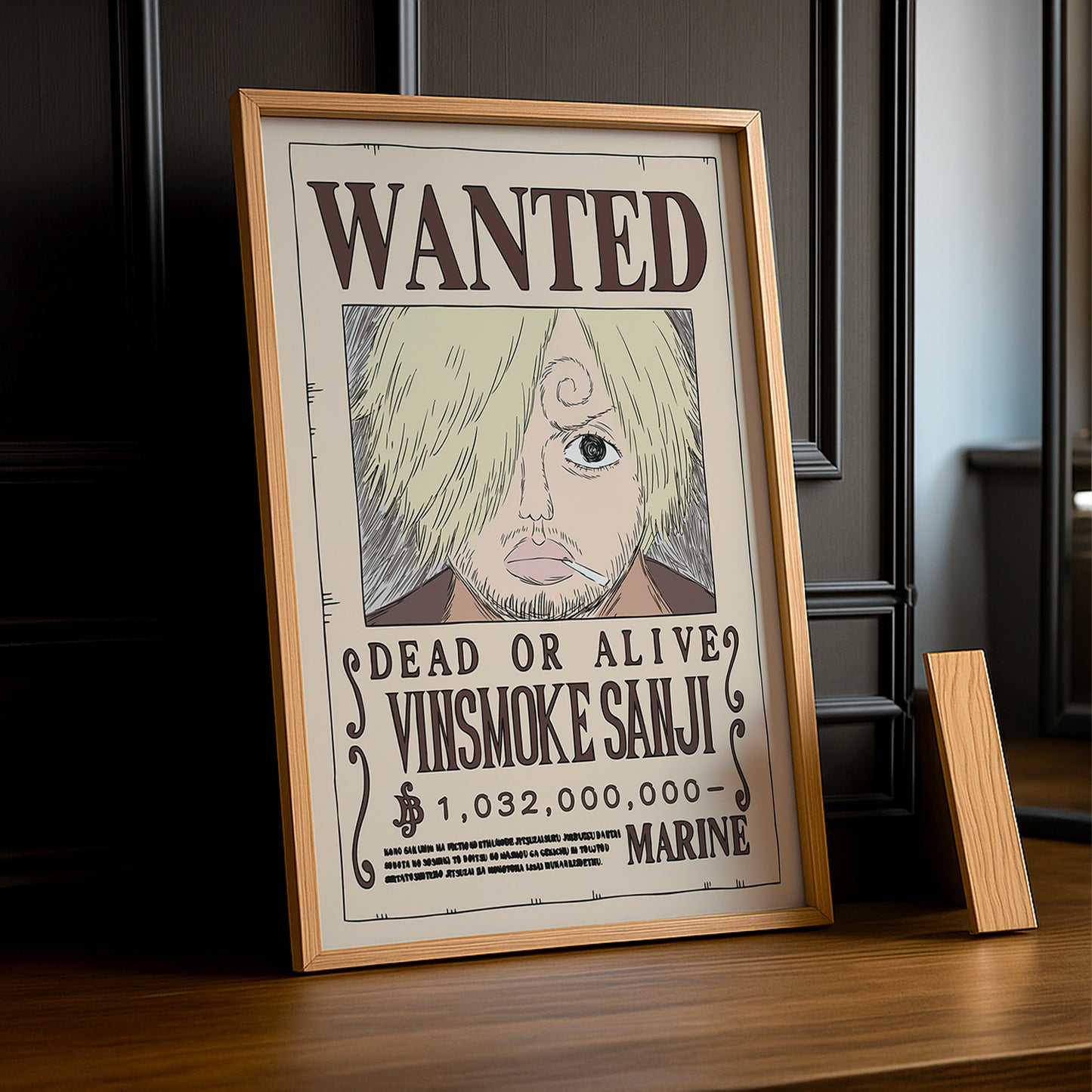 Cadre photo One Piece - Wanted Vinsmoke Sanji